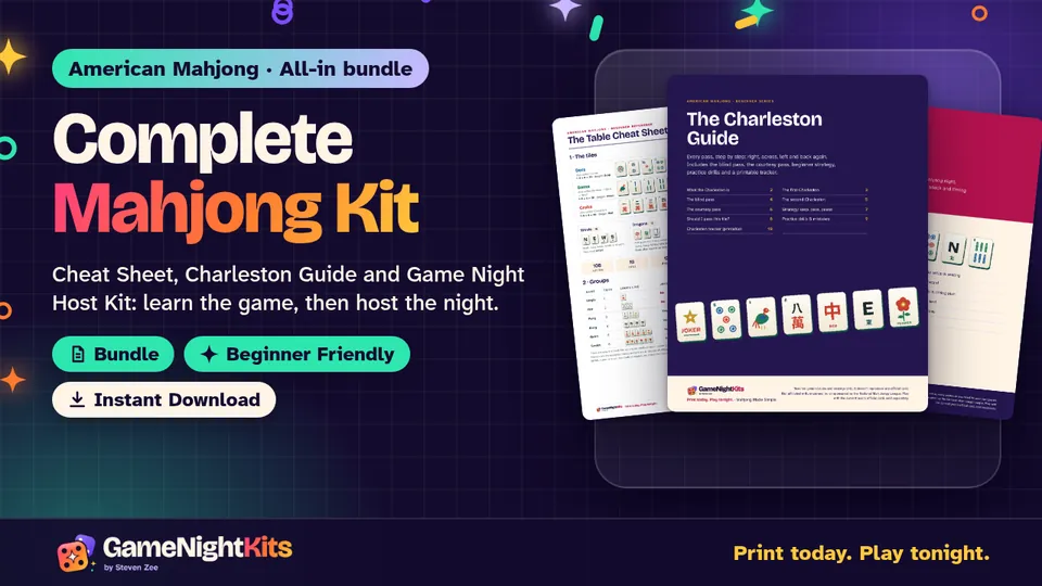 Complete American Mahjong Kit printable cover